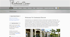 Desktop Screenshot of centennialescrow.com