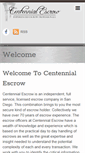 Mobile Screenshot of centennialescrow.com