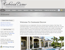 Tablet Screenshot of centennialescrow.com